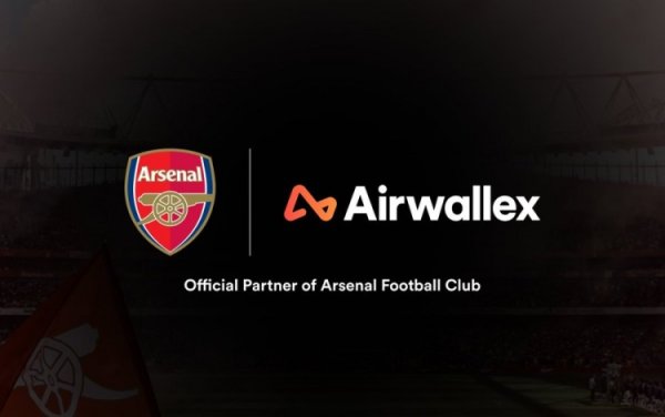 记者：阿森纳与支付平台Airwallex达成赞助协议，价值超