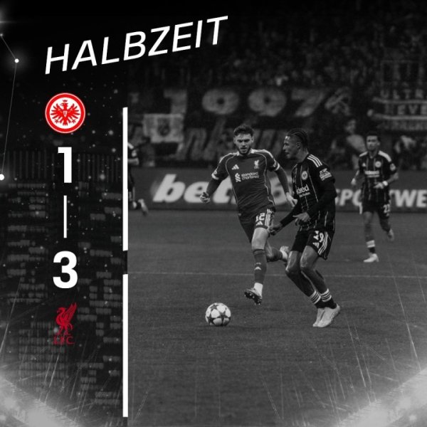 半场3-1法鹰🤣利物浦博主：终于找到一支防卫  比我们还烂的